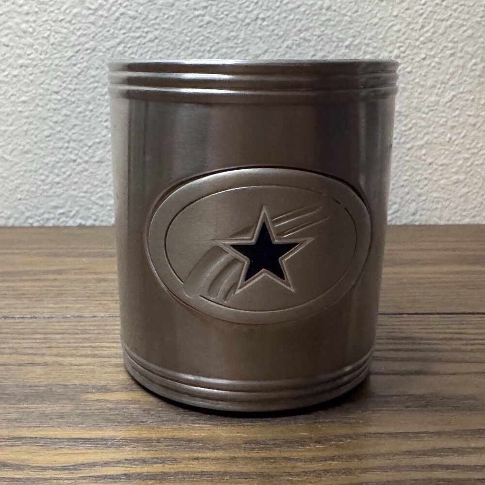 Vintage Dallas Cowboys NFL Metal Can Koozie Insulated Drink Cooler